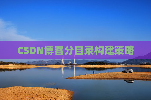 CSDN博客分目录构建策略